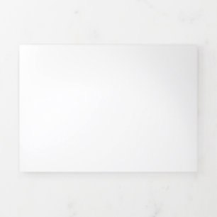 Sleek, contemporary, polished,& customizable Tri-Fold holiday card