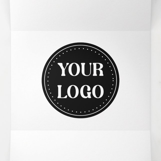 Sleek, contemporary, polished,& customizable Tri-Fold invitation (Inside Middle)