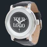 Sleek, contemporary, polished,& customizable watch<br><div class="desc">EVERYONE CAN USE THIS DESIGN.You are free to add,  edit,  or resize the logo,  photo,  text,  and colours as you choose.Many thanks.</div>