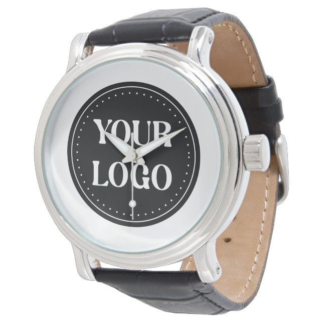 Sleek, contemporary, polished,& customizable watch (Angled)