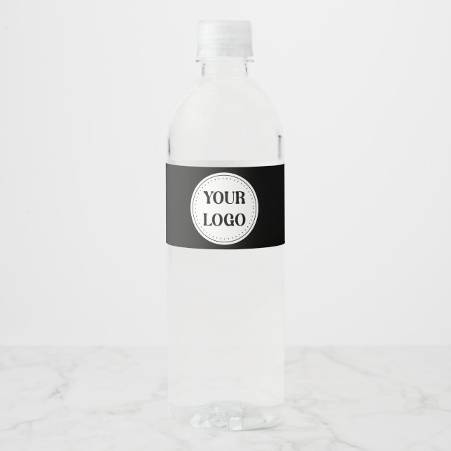  Sleek, contemporary, polished,& customizable. Water Bottle Label (Front)