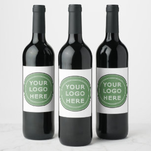 Sleek, contemporary, polished,& customizable. wine label