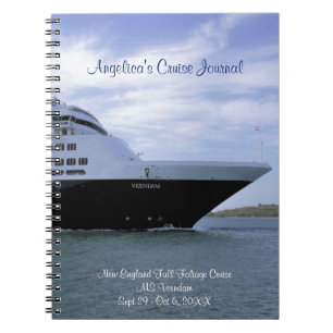 Sleek Cruise Ship Bow Personnalisé Cruise Journal