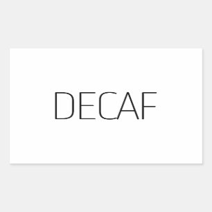 Sleek Decaf Coffee Sticker