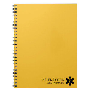 Sleek EMS Paramedic Logbook Notebook