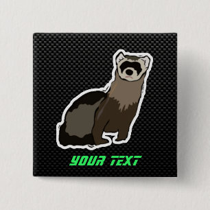 Sleek Ferret 2 Inch Square Button