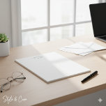 Sleek Formal Notepad Customized with Your Name<br><div class="desc">Stay organized in style with this Sleek Formal Notepad Customized with Your Name. Featuring a minimalist design and premium quality paper, it’s perfect for professional meetings, notes, or personal use. Add a personalized touch to elevate your workspace or gift it to someone special who values both elegance and functionality in...</div>