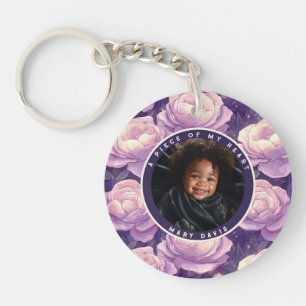 Sleek Gifts For Couples Rose Floral Keychain