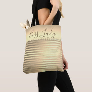 Sleek Gold Boss Lady Tote Bag