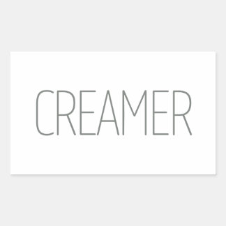 Sleek Grey Creamer Sticker