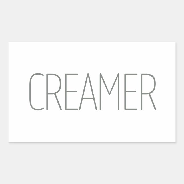 Sleek Grey Creamer  Sticker (Front)