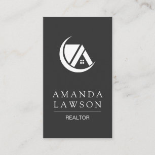 Sleek Grey Realtor Executive Appointment Card