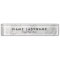 Sleek Grey White Marble Custom Desk Nameplate