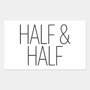 Sleek Half & Half Sticker