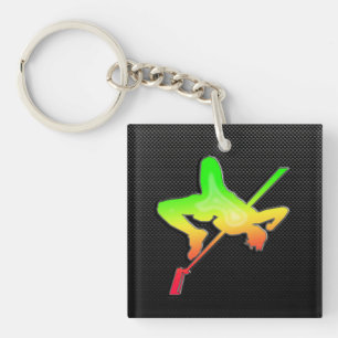 Sleek High Jump Keychain
