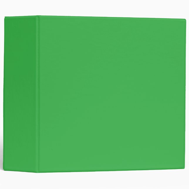 Sleek Kelly Green Binder for Notes Papers and More (Front/Spine)