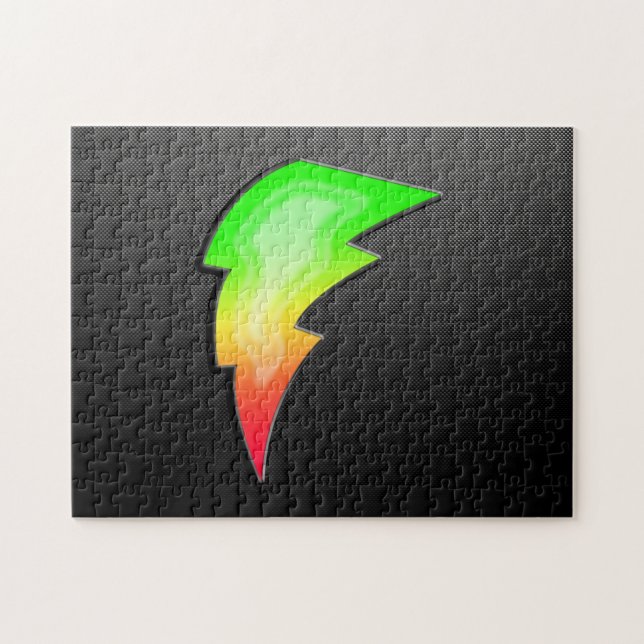 Sleek Lightning Bolt Jigsaw Puzzle (Horizontal)