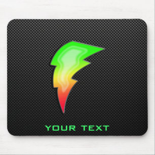 Sleek Lightning Bolt Mouse Pad
