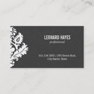 Sleek Linen Element Business Card