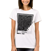 Sleek map Barcelona - Black-White