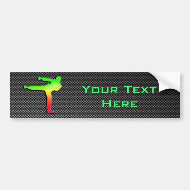 Sleek Martial Arts Bumper Sticker (Front)
