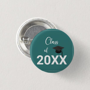 sleek, minimal Top of the Class 1 Inch Round Button