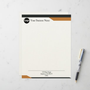 Sleek Minimalist Corporate Letterhead for Modern