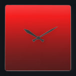 Sleek Modern Crimson Red Wall Clocks<br><div class="desc">An original design by Mark Antum.</div>