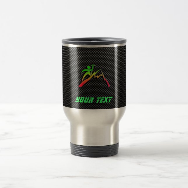 Sleek Mountain Climbing Travel Mug (Center)