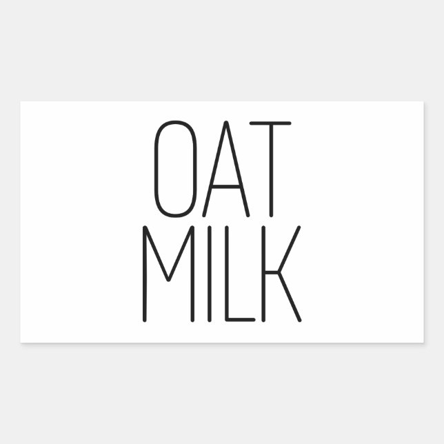 Sleek Oat Milk Sticker (Front)