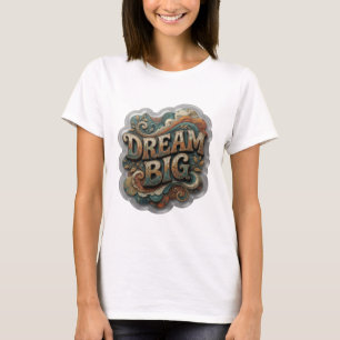 Sleek Orange DREAM BIG Graphic Tee