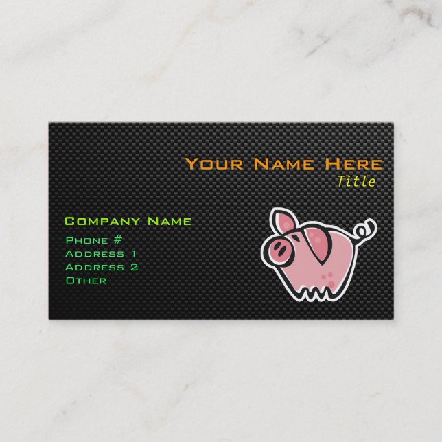Sleek Pig Business Card (Front)
