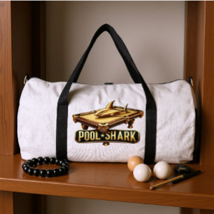 Sleek Pool Shark: A Masterful Play Duffle Bag