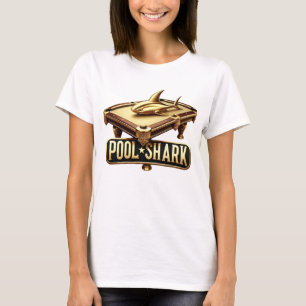 Sleek Pool Shark: A Masterful Play T-Shirt