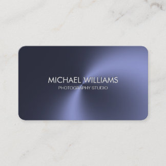 Sleek, Professional Shiny Black White Professional Business Card