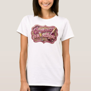 Sleek Red CHAMPAGNE IS MY MEDICINE Statement Tee