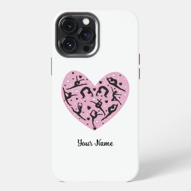 Sleek Rhythmic Gymnastics Personalized Phone Case (Back)