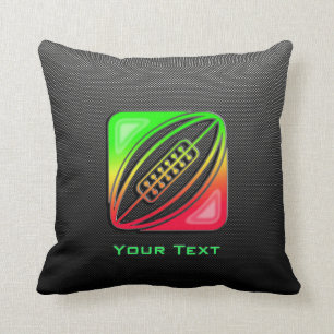 Sleek Rugby Throw Pillow