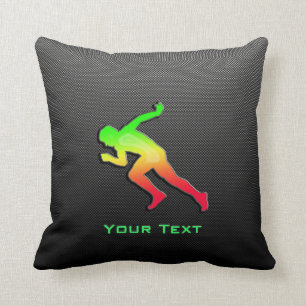 Sleek Running Throw Pillow