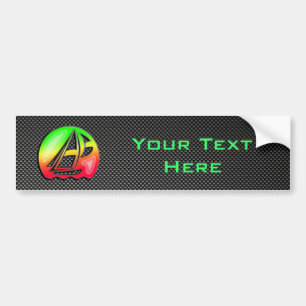 Sleek Sailing Bumper Sticker