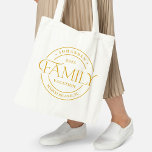 Sleek Seal Family Reunion or Vacation Tote Bag<br><div class="desc">This lovely design can be customized to your favourite colour combinations. Makes a great gift! Find stylish stationery and gifts at our shop: www.berryberrysweet.com.</div>