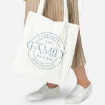 Sleek Seal Family Reunion or Vacation Tote Bag<br><div class="desc">This lovely design can be customized to your favourite colour combinations. Makes a great gift! Find stylish stationery and gifts at our shop: www.berryberrysweet.com.</div>