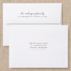 Sleek Serif and Script Back Addressed Envelopes