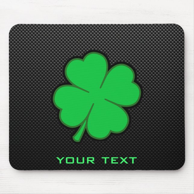 Sleek Shamrock Mouse Pad (Front)