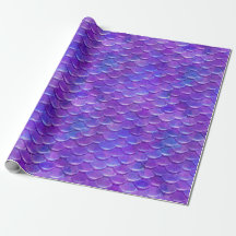Sleek Shiny Purple Mermaid Scales