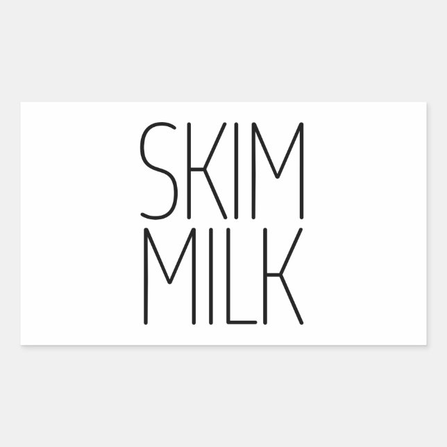 Sleek Skim Milk Sticker (Front)