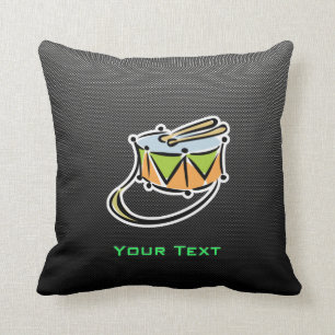 Sleek Snare Drum Throw Pillow