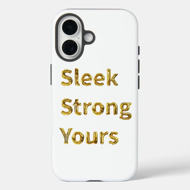 Sleek. Strong. Yours Case-Mate iPhone Case (Back)