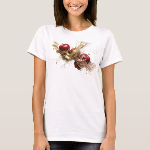 Sleek & Stylish Orange Abstract Apple T-Shirt