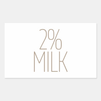 Sleek Tan 2% Milk Sticker